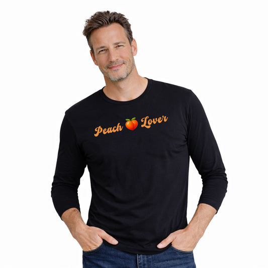 Peach 🍑 Lover – Men's Long Sleeve Crew Tee