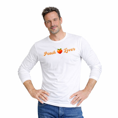 Peach 🍑 Lover – Men's Long Sleeve Crew Tee