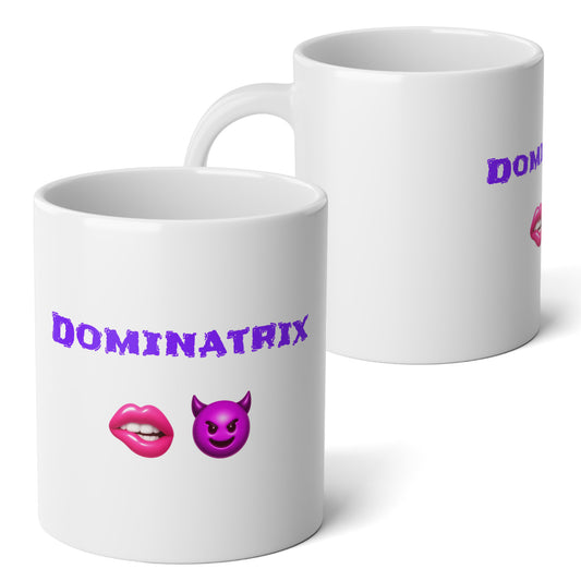 Rule Breaker 🫦 😈 – White Jumbo Mug 20oz