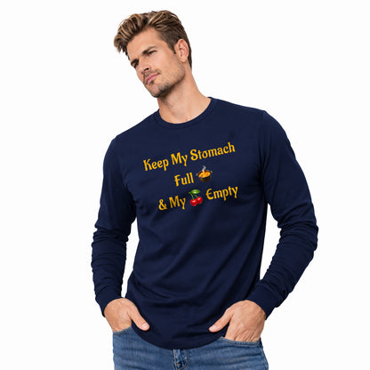 Keep My Stomach Full 🍲 – Unisex Jersey Long Sleeve Tee