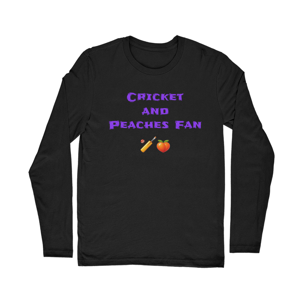 Cricket & Peaches Fan 🏏 🍑 – Classic Long Sleeve T-Shirt