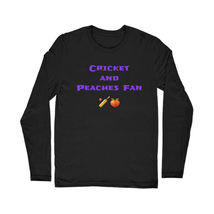 Cricket & Peaches Fan 🏏 🍑 – Classic Long Sleeve T-Shirt